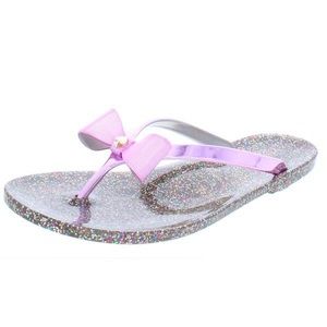 Kate Spade ♠️ Pink Glitter Bow Sandals 🎀